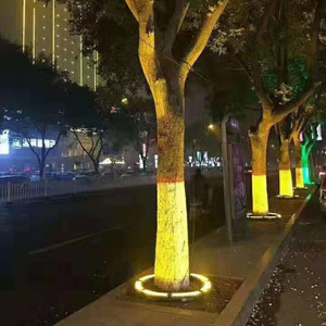ไฟวงแหวนต้นไม้ LED สำหรับภายนอกอาคาร เปลี่ยนสีได้ RGB กันน้ำ IP65 ไฟส่องสวนสำหรับตกแต่งคริสต์มาส - Product Image 2