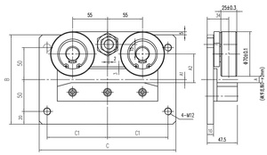 Thang Máy cabin Con lăn hướng dẫn Giày hướng dẫn đường sắt chiều rộng 10mm/16mm cần thiết phụ tùng cho thang máy - Product Image 3