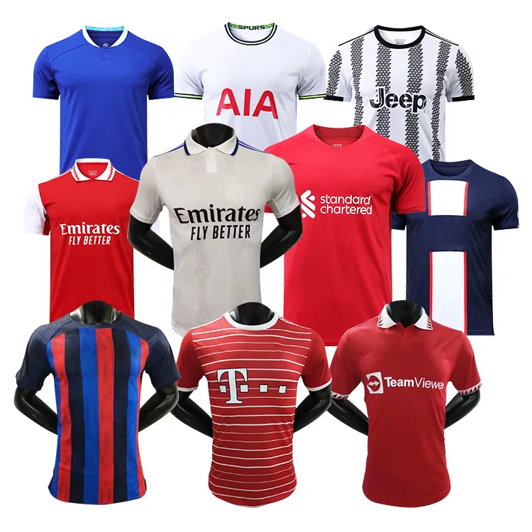 2024 Thuis En Weg Nieuwe Landen Club Hoge Kwaliteit Heren Sneldrogende Voetbalshirt T-Shirts