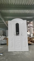 Armoire 3 portes avec miroir, en métal, pour chambre à coucher, rangement de vêtements, modèle très vendu