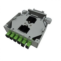Boîtier de terminaison fibre optique sur rail DIN OEM ODM en acier laminé à froid, ABS ignifuge, 6 ou 12 cœurs SC APC UPC, boîtier de distribution optique