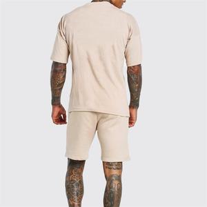 เซ็ตเสื้อยืดและกางเกงขาสั้นของผู้ชายชุดสตรีทแวร์ผ้าคอตตอน100% ใส่ได้ทั้งชายและหญิงชุดเสื้อยืดโลโก้ตามสั่งสำหรับฤดูร้อนของ2025 - Product Image 3
