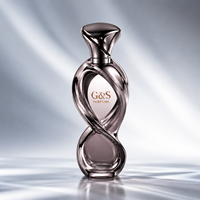 Flacon de parfum personnalisé avec impression sérigraphique, design nouveau, de haute qualité, unique et élégant, flacon en verre vide avec vaporisateur.