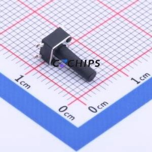 GT-TC074E-H100-L1 Tactile Switch SMD-4P,4.5x4.5mm Switch Single Pole Single Throw Round Button 1.3N Vertical Mount - Product Image 1