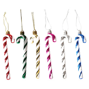 Decoración Navideña de Estilo Nuevo, Bastón de Caramelo de Plástico para Adorno Navideño, Regalo de Navidad, Decoración del Hogar - Product Image 1