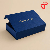 Boîte d'emballage magnétique pour ceinture et portefeuille homme en carton écologique à partir de matériaux recyclés avec insert en mousse EVA