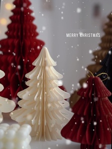 Décorations de Noël, arbre de Noël de bureau, arbre de Noël en <span class=keywords><strong>origami</strong></span> - Product Image 5