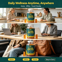 Gummies de L-Tyrosine OEM sans sucre 1000mg, haute biodisponibilité, végétaliennes, supplément énergétique pour personnalisation de marque