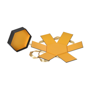 กล่องของขวัญกระดาษคราฟท์พิมพ์ลายแบบกำหนดเองบรรจุภัณฑ์เครื่องประดับสำหรับงานแต่งงานวันเกิดแข็งสุดหรูพร้อมริบบิ้นลายนูนขายส่ง - Product Image 6