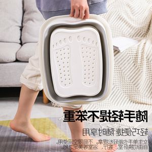 Hot Sale Faltbarer Fuß Einweichen Eimer Kunststoff Bad Becken Massage Haushalt Erwachsene Bad Mit Griff - Product Image 4