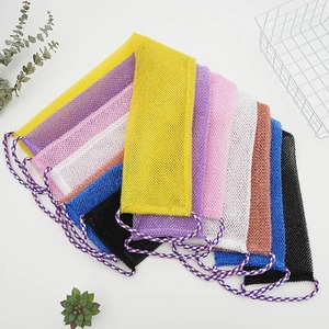 Toalla de baño africana de malla, exfoliante de doble cara para la espalda, toalla de baño larga de malla, limpia suavemente y en profundidad el cuerpo - Product Image 3