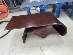 Fangyuzheng ý đồ nội thất cong bảng Thiết kế sợi thủy tinh gỗ sơn tùy chỉnh độc đáo Bàn cà phê cho phòng khách sạn - Product Image 2