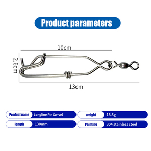Clips de Acero Inoxidable BST para Líneas de Pesca, Clips de Alta Resistencia para Colgar en Ramas, Flotadores para Pesca de Atún - Product Image 3