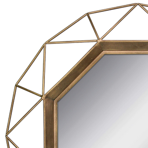 Centre de Table rond Vieux Mode Antique De Luxe Grande Taille Géométrique Or <span class=keywords><strong>Miroir</strong></span> Mural Pour Chambre - Product Image 4