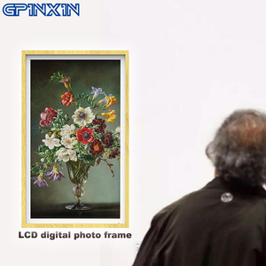 Cadre photo numérique 21,5 32 43 55 pouces, lecteur de musique, de photos et de vidéos, télécommande, calendrier, horloge, cadre photo électronique - Product Image 1