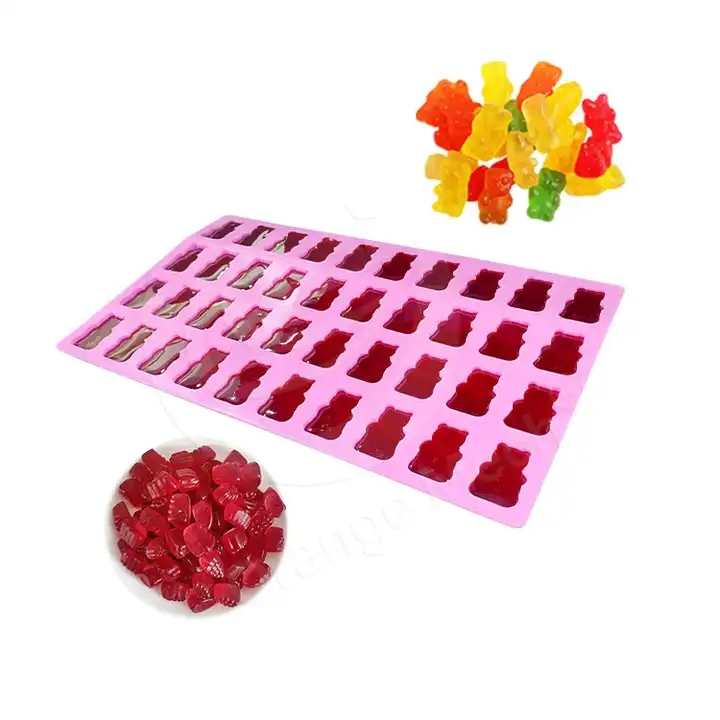 Jelly kẹo dây chuyền sản xuất Gummy tinh bột khuôn của máy làm