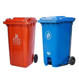 Cubo de basura de plástico <span class=keywords><strong>PP</strong></span> respetuoso con el medio ambiente de 240L, tamaño grande, Cubo de almacenamiento superior abierto para exteriores, cubo de basura y cubos de basura, papelera de reciclaje - Product Image 1