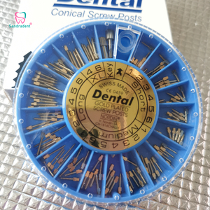 Stainless Steel Gold Plated Dental Screw Post Titanium Dental Screw Posts Golden Plated Manual Dentist Tool for Dentistry - Product Image 5