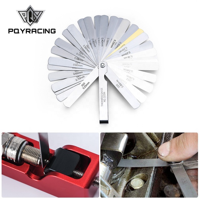 Feeler Gauge 32-Blade Dual Reading Combination Gap Measurement Tool Feeler Gauge Set for Gap Width/Thickness 0.04-0.88mm