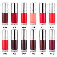 Teinture à lèvres mate vegan longue durée en gros, teinture à lèvres, 10 ml, poids net, maquillage, marque privée, teinture à lèvres