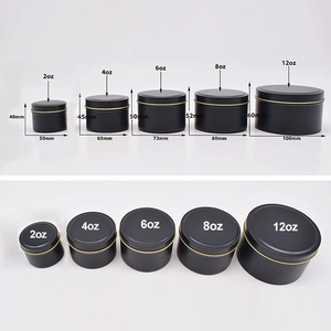 Venta al por mayor: Envases redondos de hojalata lacada vacíos de 4 oz, 6 oz, 8 oz con tapa de rosca para velas, listos para enviar, para regalos y manualidades, OEM/ODM - Product Image 2