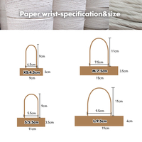 Poignée en papier colorée, robuste et décorative pour sacs cadeaux, sacs de courses et emballages de détail