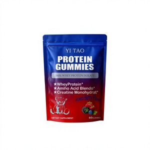 Gomitas de Proteína de Marca Privada/OEM/ODM, 60 Unidades, Sabor a Bayas Mixtas, Suplemento Dietético Alto en Proteínas con Aislado de Suero y Creatina - Product Image 1