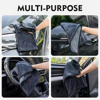 Serviette de séchage automobile professionnelle en microfibre à boucles torsadées simples 600 GSM, extra large, absorbante et sans traces, pour le detailing