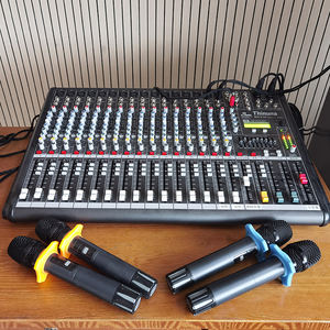 Thinuna MX-F16 Console de mixage stéréo 16 canaux 2 bus avec lecteur USB et effets numériques 24 bits, console de mixage audio <span class=keywords><strong>professionnelle</strong></span> pour <span class=keywords><strong>sonorisation</strong></span> en direct - Product Image 2