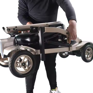 Scooter de movilidad de 4 ruedas eléctrico plegable de peso ligero para ancianos y personas mayores discapacitadas motocicletas pequeñas - Product Image 5