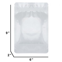 Vente en gros de papier d'aluminium réutilisable écologique de qualité alimentaire sac d'emballage de bonbons en plastique transparent debout avec fermeture éclair