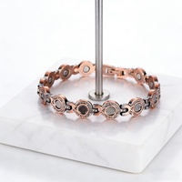 Perhiasan Fashion Wanita Gelang Terapi Magnetik Tembaga Murni Klasik Rantai & Link yang Dapat Disesuaikan untuk Pengobatan Kesehatan Arthritis