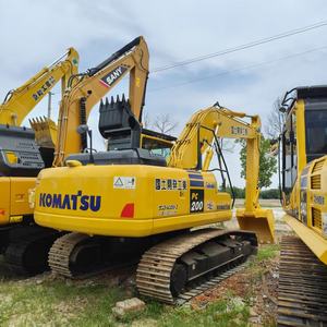 Excavadora de orugas hidráulica usada Komatsu 200, capacidad de 20 toneladas, motor de bomba de excavadora de segunda mano, precio barato de venta - Product Image 4
