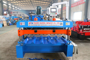 <span class=keywords><strong>Machine</strong></span> un telhas maquina perfiladeira de calhas usada maquina perfiladeira de lame de portas de enrolar Trapézoïdale - Product Image 4