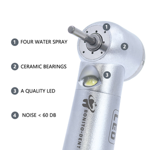 Dynaled tuabin nha khoa tốc độ cao handpieces tự Máy phát điện dẫn chiếu sáng với QD khớp nối 2 hoặc 4 lỗ nha khoa tốc độ cao - Product Image 3
