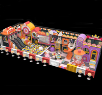 Parc d'attractions intérieur pour enfants de style nouveau, Tots' Castle, équipement complet de parc d'attractions de grande taille, installations de jeux pour enfants
