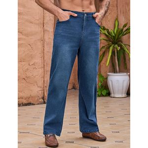 LONGBIDA Hombre Regular Fit Straight Leg Stretch Bootcut Blue Jeans Talla 34 - Product Image 2