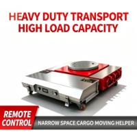Carro de Control Remoto Eléctrico para Transporte de 4-8 Toneladas, Rotación de 360 Grados, Plataforma Móvil de Acero al Manganeso
