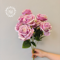 Bouquet de roses artificielles, roses artificielles multicolores pour arche de mariage, décoration de fête et de maison, fleurs au toucher réel