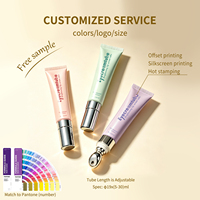 Tube souple personnalisé de 15 ml en alliage de zinc pour crème contour des yeux avec embout applicateur métallique – Emballage cosmétique pour gel contour des yeux