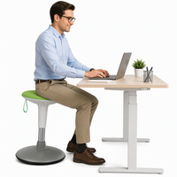 Tabouret ergonomique pour adultes, chaise de bureau réglable en hauteur pour le télétravail