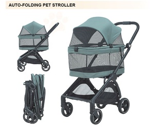 <span class=keywords><strong>Poussette</strong></span> de voyage <span class=keywords><strong>pliable</strong></span> automatique à une main <span class=keywords><strong>pour</strong></span> animaux de compagnie (chiens, chats) – Vente en gros OEM ODM - Product Image 3