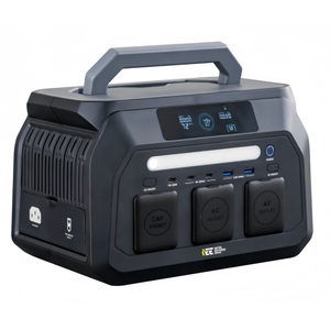 Station d'alimentation portable à charge rapide 1,2 heure, onde sinusoïdale pure, panneau solaire, lampe de poche pour les préparations de <span class=keywords><strong>voyage</strong></span> au dernier moment - Product Image 1