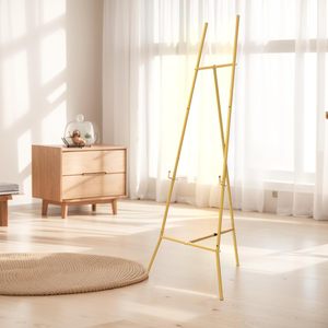 Bview nghệ thuật Vàng 3-Tier Heavy Duty kim loại freestanding hiển thị đứng chuyên nghiệp thương mại lớn triển lãm Giá vẽ cho tác phẩm nghệ thuật - Product Image 6
