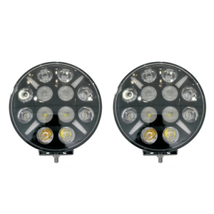 Projecteur LED laser 7 pouces tout-terrain 4x4, phare rond pour camion, SUV, véhicules, clignotant ambre, 12V 24V, lampes auxiliaires - Product Image 1