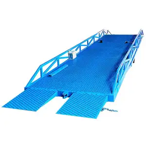 10t Dock Ramp Loading Movable Loading Dock Ramp Leveler Container Hydraulic Truck Unloading Dock Ramps