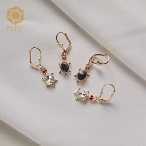 Bijoux plaqués en Zircon coloré de haute qualité, boucles <span class=keywords><strong>d</strong></span>'oreilles en forme <span class=keywords><strong>d</strong></span>'animal, cerceaux <span class=keywords><strong>d</strong></span>'éléphant, boucles <span class=keywords><strong>d</strong></span>'oreilles en or et en <span class=keywords><strong>argent</strong></span> 925 pour femmes, boucles <span class=keywords><strong>d</strong></span>'oreilles de fête - Product Image 5
