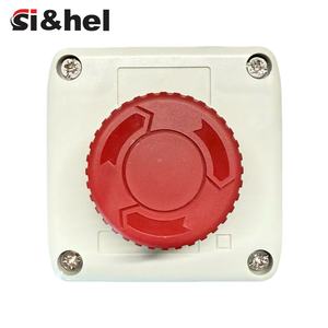 Nút nhấn dừng khẩn cấp 22mm hộp chống nước 10A nút nhấn Màu Đỏ si & hel hộp công tắc điều khiển chọn hộp nhựa dung tích 10A - Product Image 5
