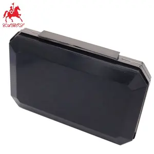 Hot Sale Designer Evening Bags Square Metal Box Purse Clutch Frame With Plastic Shell Box For Women Ladies Handbag Accessories