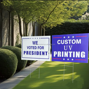 أفضل سعر لطباعة فناء كورفلوت مخصص مع لافتات على المحك لافتات فناء بلاستيكية مضلعة لعلامات العشب - Product Image 5